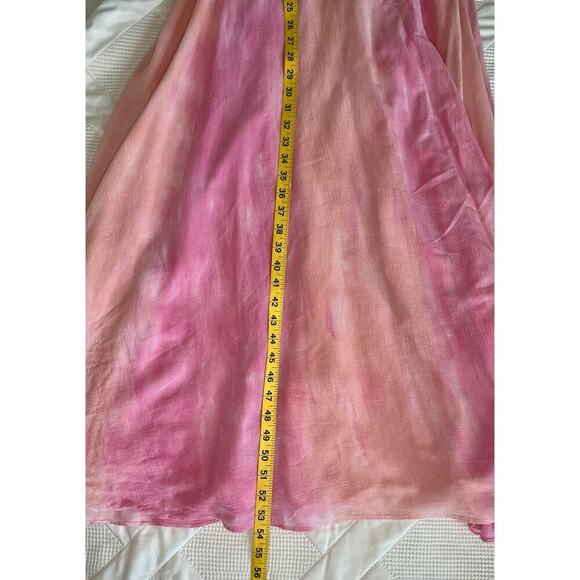 Johnny Was x Amanda Bond Pink Ombre SizeL Handmade in Malibu Boho Flutter Sleeve - Picture 15 of 16